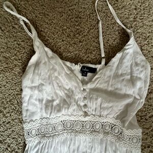 Lulus white maxi dress